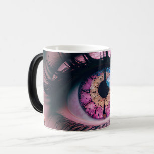 Mug Magique Imaginaire coloré rose Parties scintillant yeux Cl