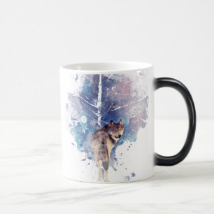 Mug Magique Imaginaire Wolf Tree Graphisme Art Faune Animal Ar