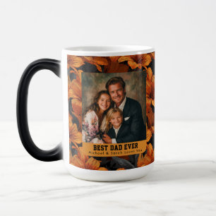 Mug Magique Impression d'Amaryllis orange Nouveau Papa Voyage