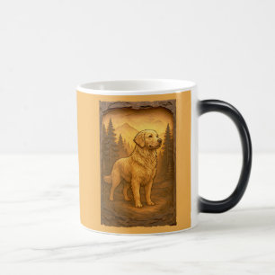 Mug Magique Impression de style de sculpture en bois de Retrie