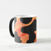 Mug Magique Impression noire et orange de vache (Devant gauche)