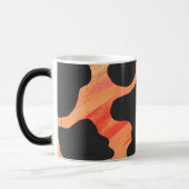 Mug Magique Impression noire et orange de vache (Gauche)
