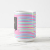 Mug Magique Impression rayée unique diplômée de la petite-fill (Centre)