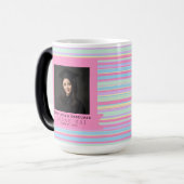 Mug Magique Impression rayée unique diplômée de la petite-fill (Devant gauche)