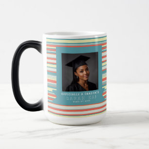 Mug Magique Impression rayée unique Enseignant certifié