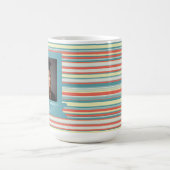 Mug Magique Impression rayée unique Enseignant certifié (Centre)