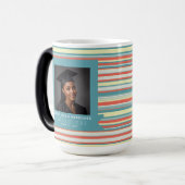 Mug Magique Impression rayée unique Enseignant certifié (Devant gauche)