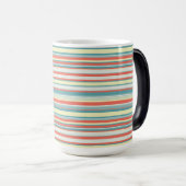 Mug Magique Impression rayée unique Enseignant certifié (Devant droit)