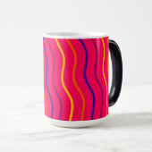 Mug Magique Impression rayure gras Classe de finissants de (Devant droit)
