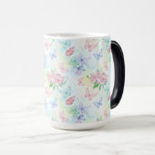 Mug Magique Impression sans couture de papillon élégant (Devant droit)