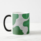 Mug Magique Impression verte et blanche de vache (Gauche)