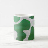 Mug Magique Impression verte et blanche de vache (Centre)