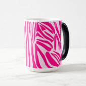 Mug Magique Impression zèbre rose (Devant droit)