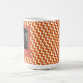 Mug Magique Impression Zigzag Tendance Collège Diplômé (Centre)