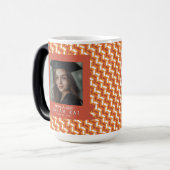 Mug Magique Impression Zigzag Tendance Collège Diplômé (Devant gauche)