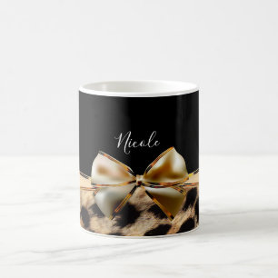 Mug Magique Imprimé animal noir et or léopard guépard