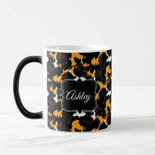 Mug Magique Imprimé Guépard Élégant Splash Fun Monogramme Pers