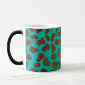 Mug Magique Imprimé marron et sarcelle Dalmatien (Gauche)