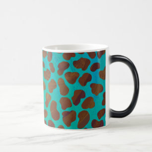 Mug Magique Imprimé marron et sarcelle Dalmatien