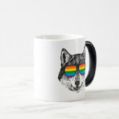 Mug Magique Indicateur Gay pride Lgbt WOLF PRIDE (Devant droit)