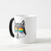 Mug Magique Indicateur Gay pride Lgbt WOLF PRIDE (Devant gauche)