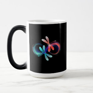 Mug Magique Infini avec des libellules lumineuses