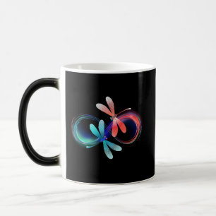 Mug Magique Infini avec des libellules lumineuses