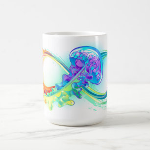 Mug Magique Infini avec méduse arc-en-ciel