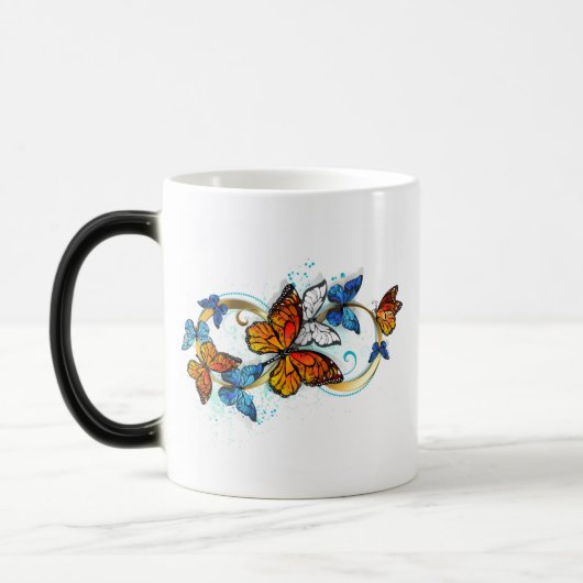 Mug Magique Infini de papillons monarques (Gauche)