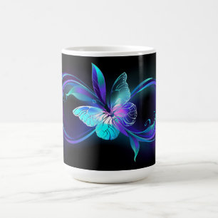 Mug Magique Infinité brillante avec papillon magique