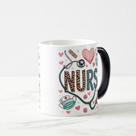 Mug Magique Infirmière (Devant droit)