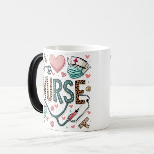 Mug Magique Infirmière (Devant gauche)