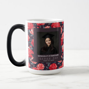 Mug Magique Ingénieur certifié de la fleur de rose mignonne