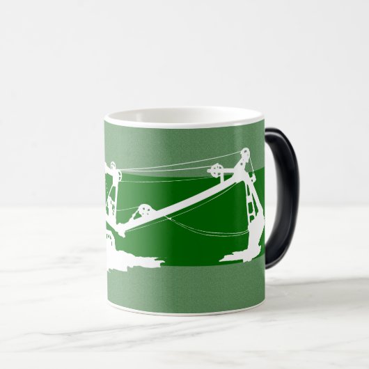 Mug Magique Ingénieur d'exploitation Début de la chaussure de  (Devant droit)