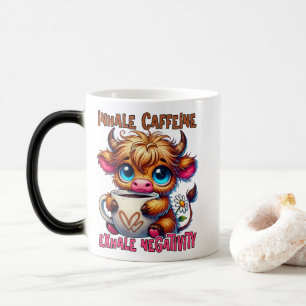 Mug Magique Inhaler la caféine, exhaler la négativité