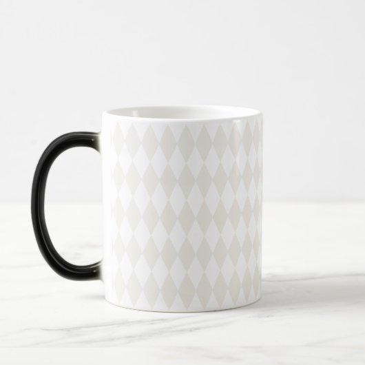Mug Magique INITIALES Monogrammes Classiques Arlequin Diamants (Gauche)