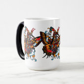 Mug Magique Itzpapalotl - Papillon d'Obsidienne Déesse des Éto (Devant gauche)