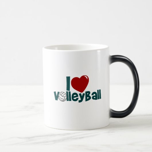 Mug Magique J'adore le volley-ball (Droite)