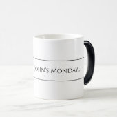 Mug Magique J'adore mon travail. Humoristique (Devant droit)