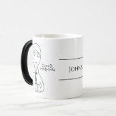 Mug Magique J'adore mon travail. Humoristique (Devant gauche)