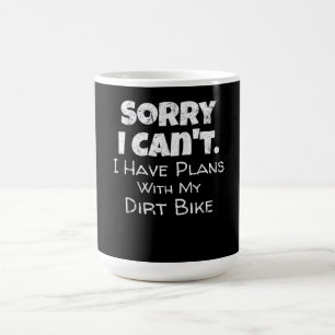 Mug Magique J'Ai Des Plans Avec Mon Dirt Vélo Cadeau