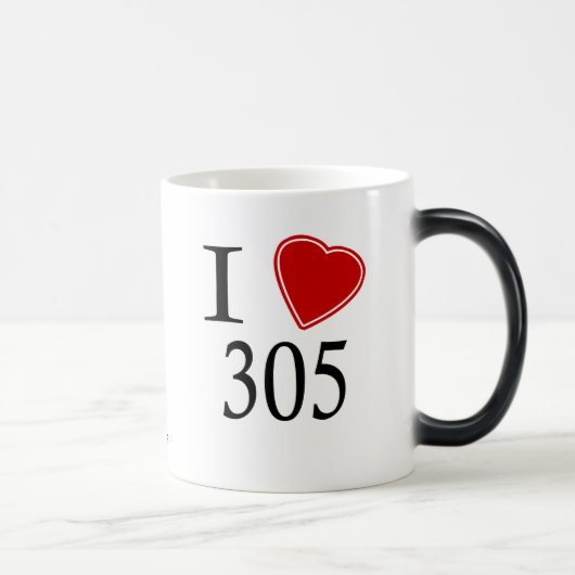 Mug Magique J'aime 305 Miami (Droite)