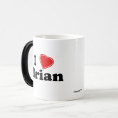 Mug Magique J'aime Brian (Devant gauche)