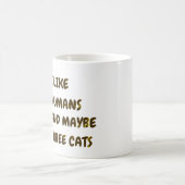 Mug Magique J'aime chat qui regarde le baseball (Centre)