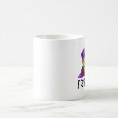 Mug Magique J'aime des bouledogues en couleurs (Centre)