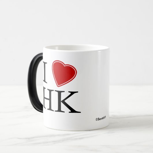 Mug Magique J'aime Hong Kong (Devant gauche)
