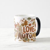 Mug Magique J'aime l'automne (Devant droit)