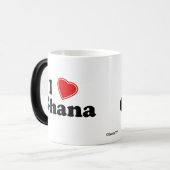 Mug Magique J'aime le Ghana (Devant gauche)