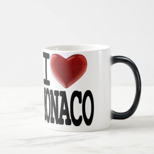 Mug Magique J'aime le MONACO (Droite)