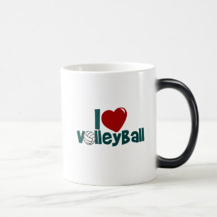 Mug Magique J'aime le volleyball